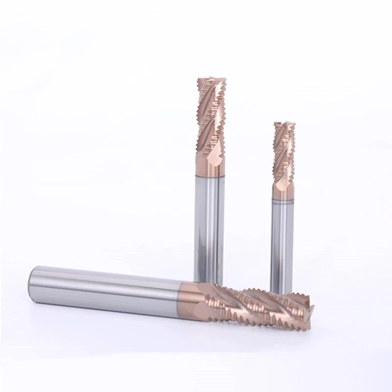 

Roughing End Mills Solid Carbide Mills 3-Flute 4-Flute Milling Tool Drill Corrugated Milling