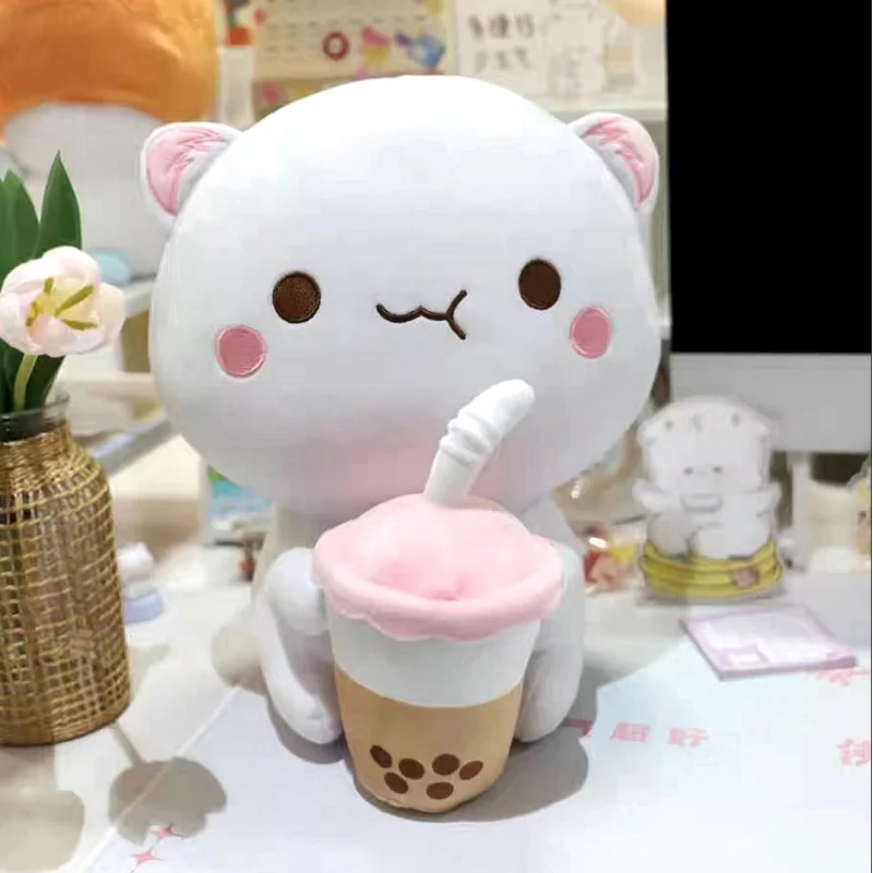 

30cm Peach Cat Plush Toys Mitao Cat Stuffed Plushie Doll Cute Animal Stuffed Pillow Home Decor Children Birthday Gift Toy