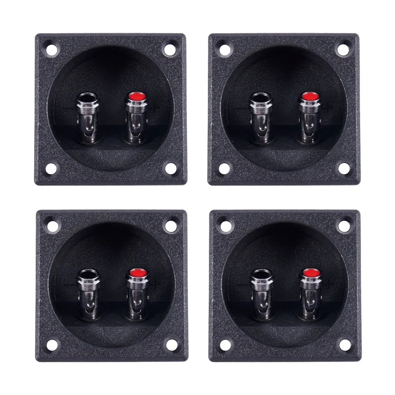 

4x квадратная черная двойная Клеммная колонка