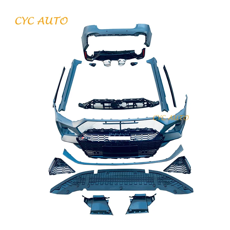 Бампер C8 RS7 боковая накладка на передний и задний бампер полный обвес подходит