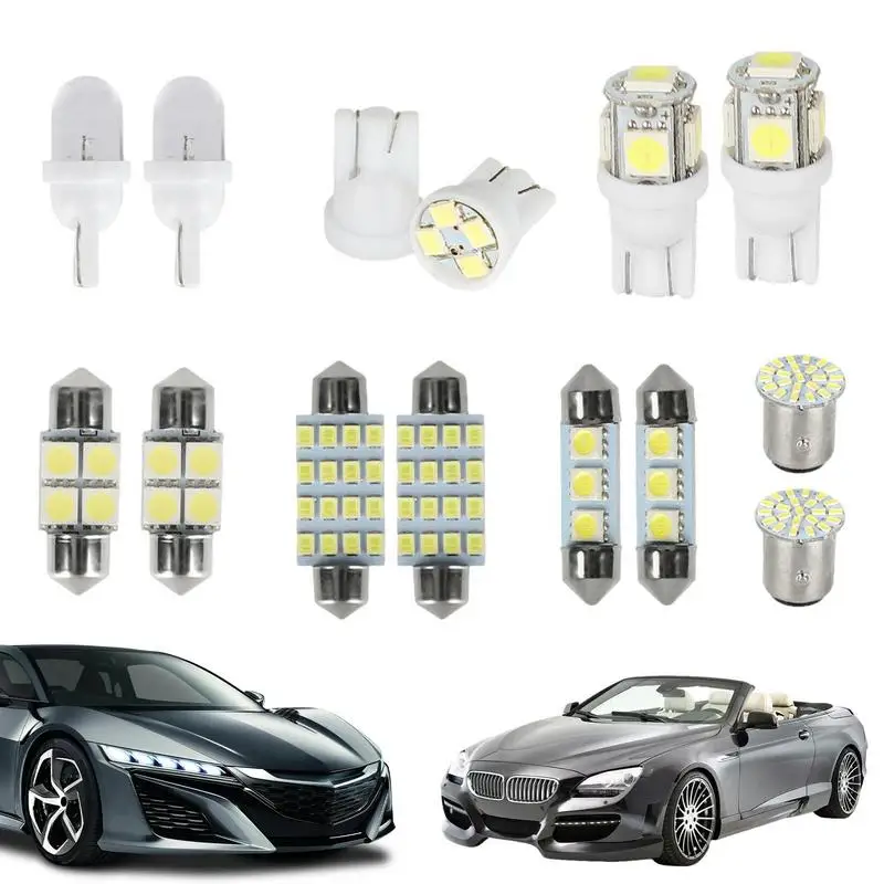 

LED Car Bulb Combination Set Car Interior Lights Bulb Kit 14 PCS LED Dome Light Replacement LED Interior Lights Bulbs Kit For