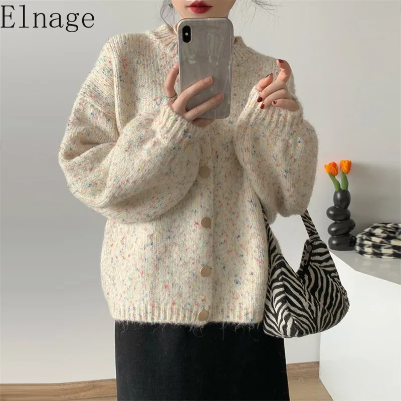 Винтажный мягкий яркий женский свитер Neploe пальто модель сезона осень-зима 2024