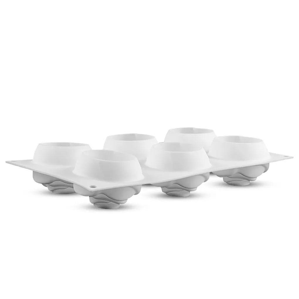 

Форма «цветы» Flexible 6 Cavity Mousse Mould лоток для декорирования Bakeware