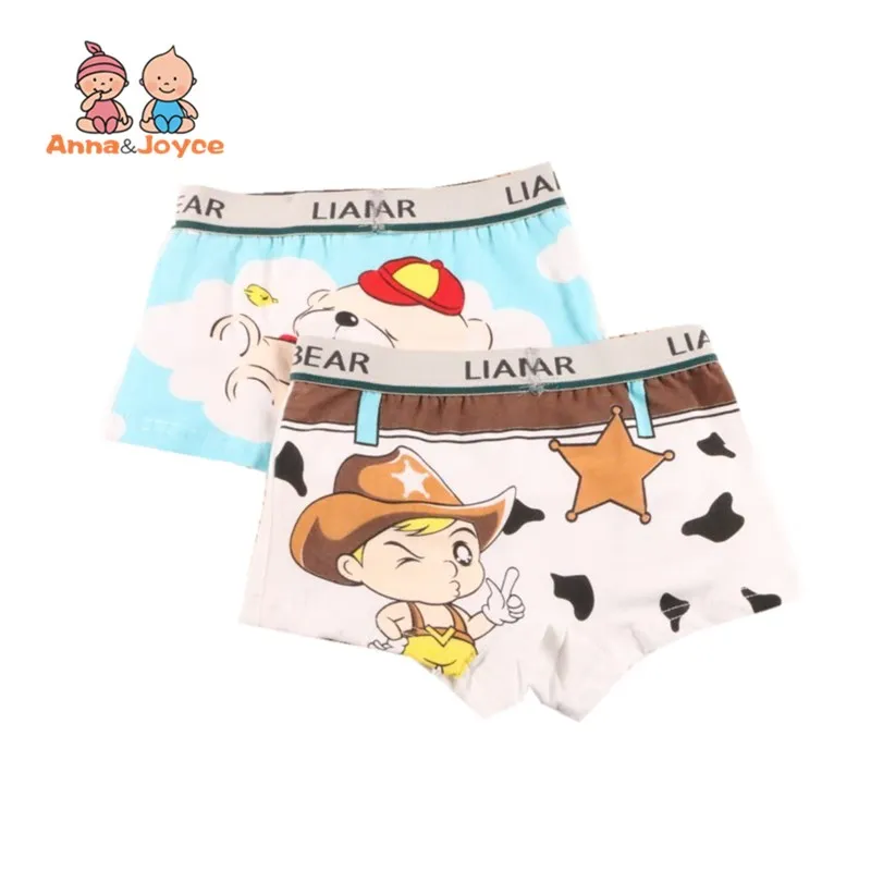 

4 Pcs/Lot Cartoon Boxer Children Underpants Comfortable Boys Underwear Kids for 3-11Yrs JP-TNM0096