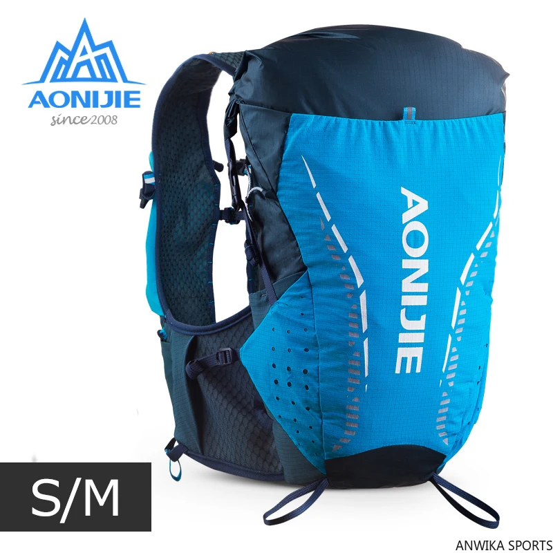 SM Size AONIJIE C9104 Ultra Vest 18L Hydration Backpack Pack Bag Soft Water Bladder Flask Hiking Trail Running Marathon Race