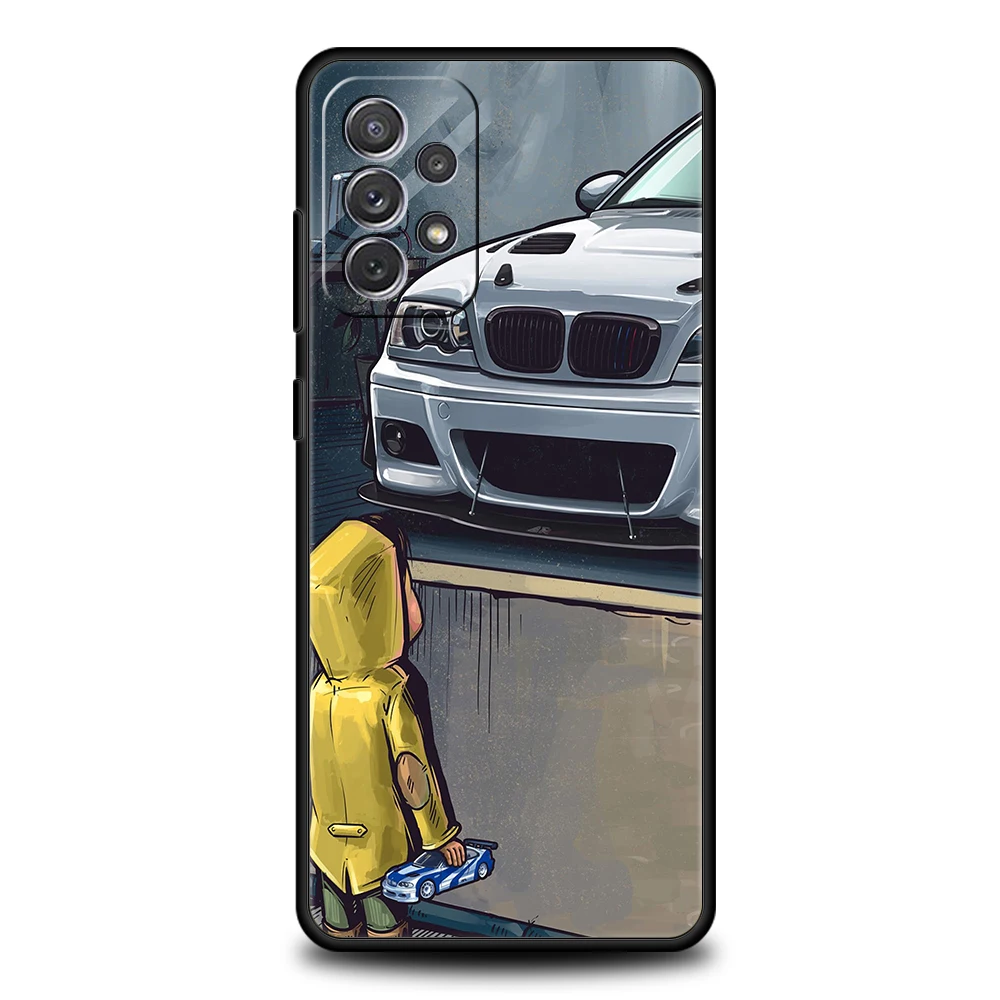 Boy See Sports Car Love Silicon Case For Samsung Galaxy A32 A52 A13 A22 A72 A51 A71 A41 A11 A31 A21S 5G Luxury Phone Cover Shell