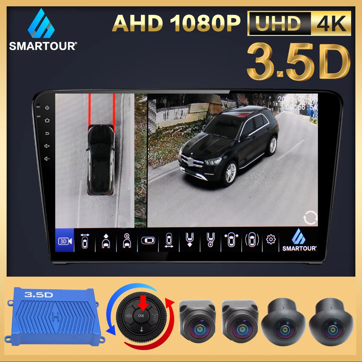 

Система видеонаблюдения SMARTOUR 4K, AHD 1080P, 360 градусов