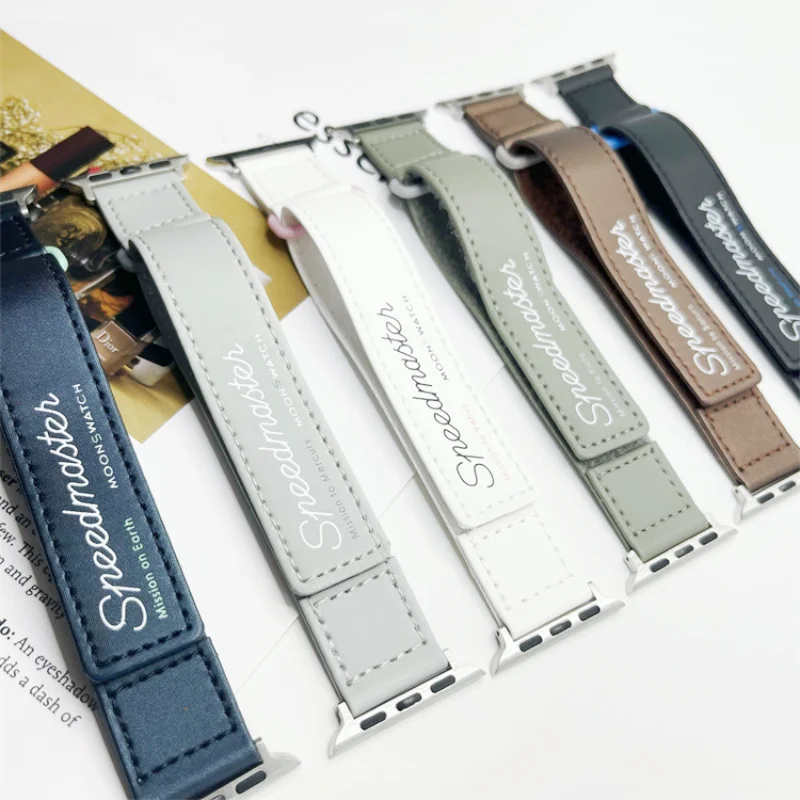 Wholesale 30Pcs/Lot High Quality 38MM 40MM 41MM 44MM 45MM 49MM Weaving Watch Band Swatch Strap With Apple Connector  Hook & Loop