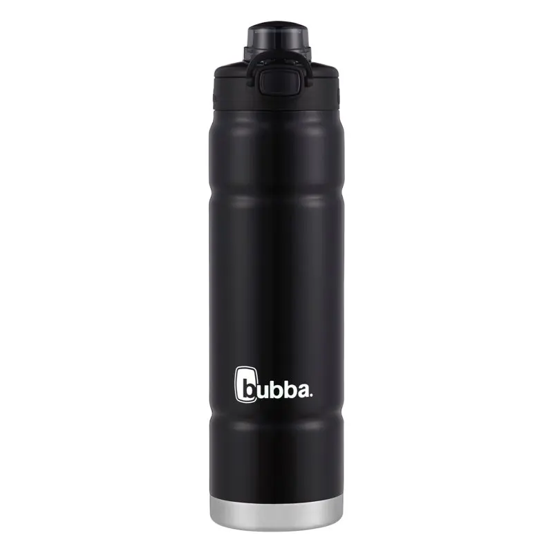 

24 oz Licorice and Silver Stainless Steel Water Bottle with Wide Mouth Lid Kettle tea pot stainless Hervidor de agua electrico e