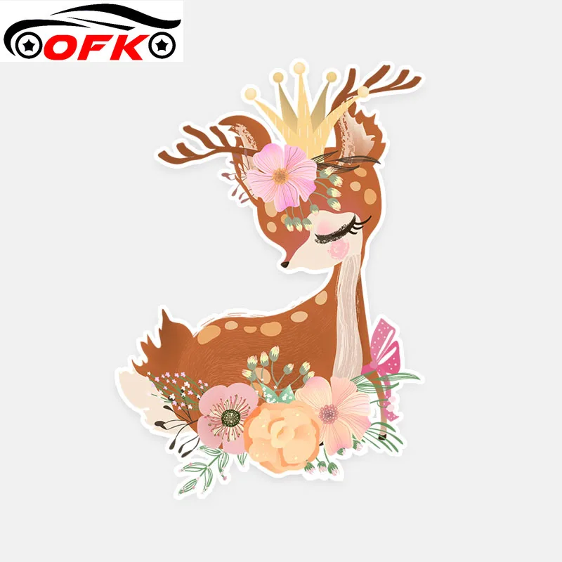 

Beautiful Animal Deer PVC High Quality Decal Car Sticker 15CM*10.5CM
