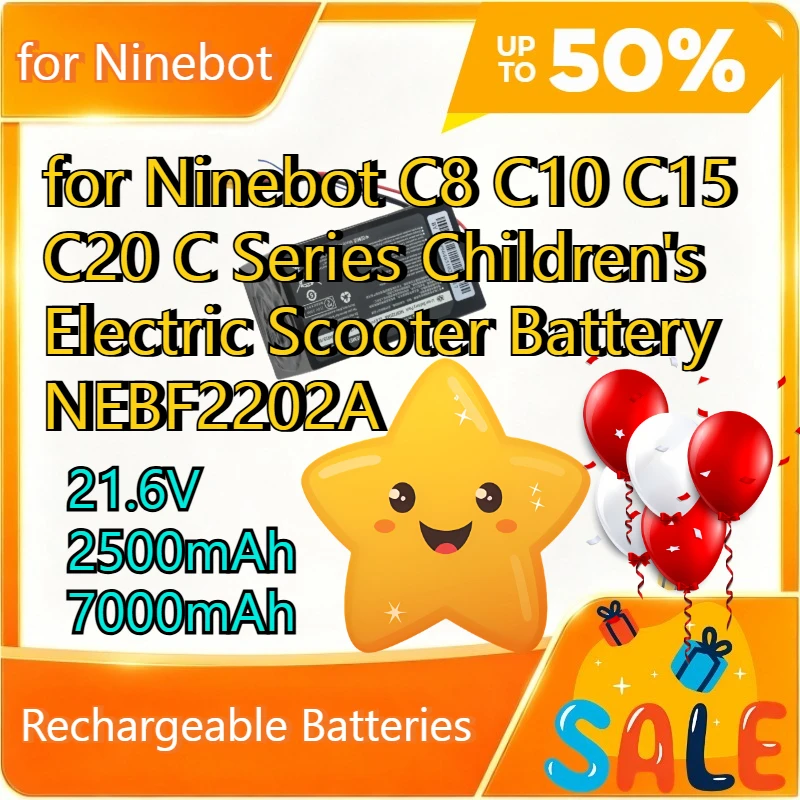 Фото Аккумулятор 21.6V 2500mAh/7000mAh для детских электросамокатов Ninebot C8 C10 C15 C20 C-серии NEBF2202A №1