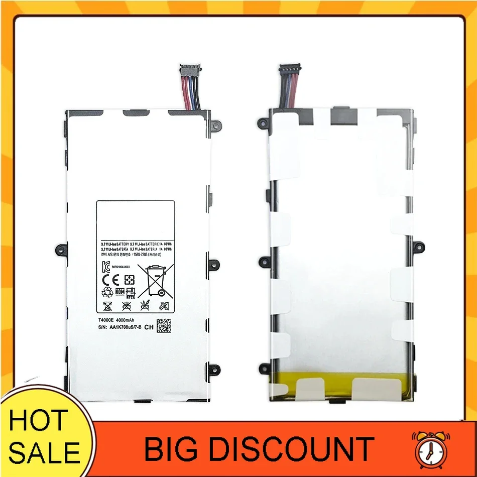Аккумулятор для планшета Samsung Galaxy Tab 3 T4000E 4000 мАч T211 T210 T215 T217A SM-T210R T2105 P3210 P3200