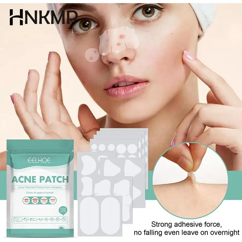 132pcs/Set Acne Acne Patch Large Small Size Acne Patch Hydrocolloid Bandage For Acne Skin Lift Blemish Remover Skin Care Tools