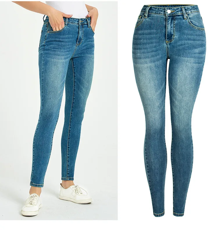 

2022 Spring New Fashion Slim And Tall Slim Denim Pencil Pants Women