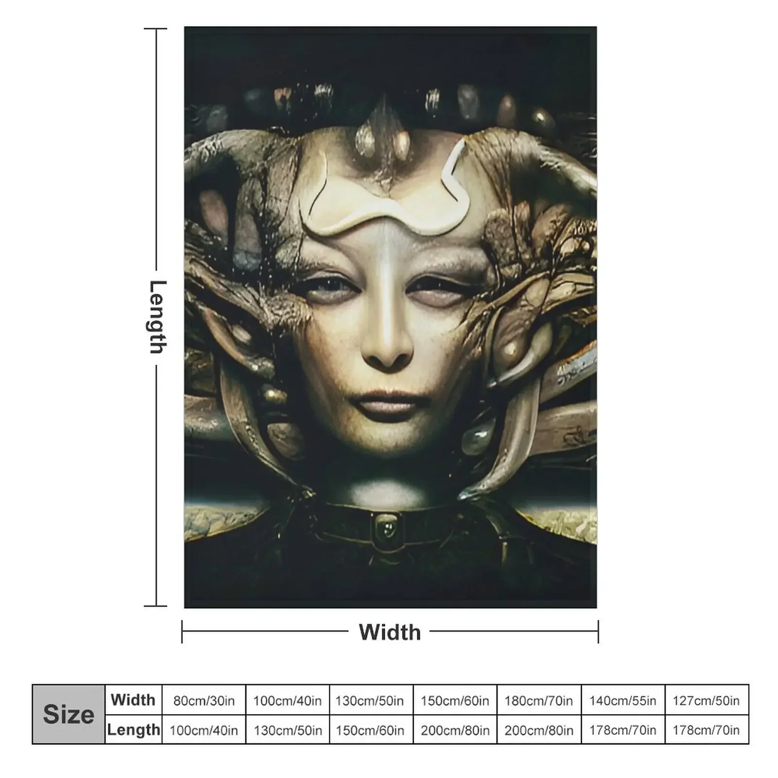 HR Giger Xenomorph женское одеяло подарок на день Святого Валентина идея для Хэллоуина