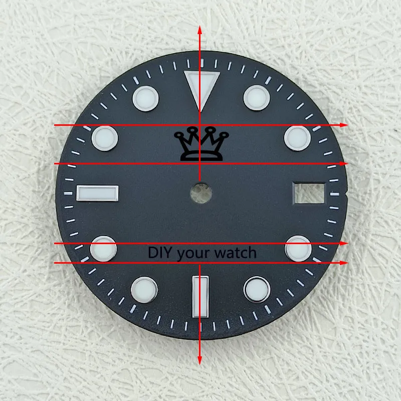 Серебряный чехол для часов GMT 40 мм подходит движения NH34 логотип на заказ