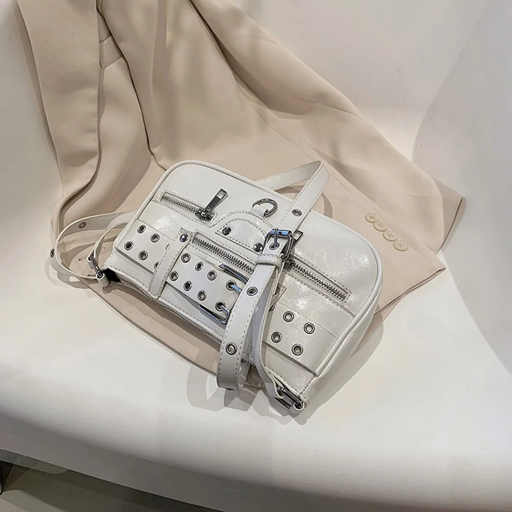 

Fashion Girls Handbag Women Gothic Tote Purse Sourpuss Y2K Shoulder Bags Cool Style Satchel Bags Trendy Rock Female Clutch