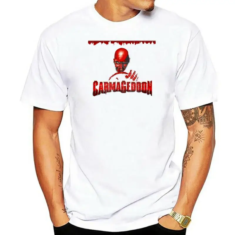 

Carmageddon T Shirt Black Pc Game Fan Art Poster Loose's T-shirts Summer Style Fashion Swag Loose T Shirts.