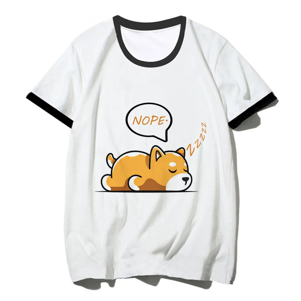 

Shiba Inu t shirt women Japanese manga tshirt girl graphic 2000s anime clothes
