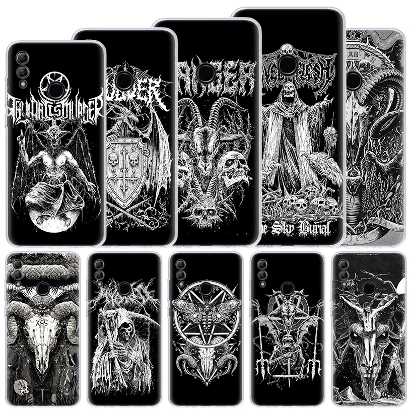 Satanic Goat Satan Devil Soft Case For Huawei P Smart Z Y5 Y6 Y7 Y9S 2019 Phone Cover Honor 10 Lite 9 9X 8X 8A Pro 8S 20i Coque
