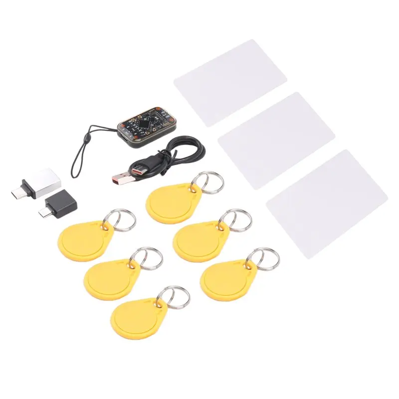 Фото Многофункциональный считыватель-дубликатор смарт-чипов Chameleon Ultra V2.0 RFID + 3 брелока CUID, 6 брелоков UID, декодирование карт RFID 125 кГц, 13,56 МГц №1