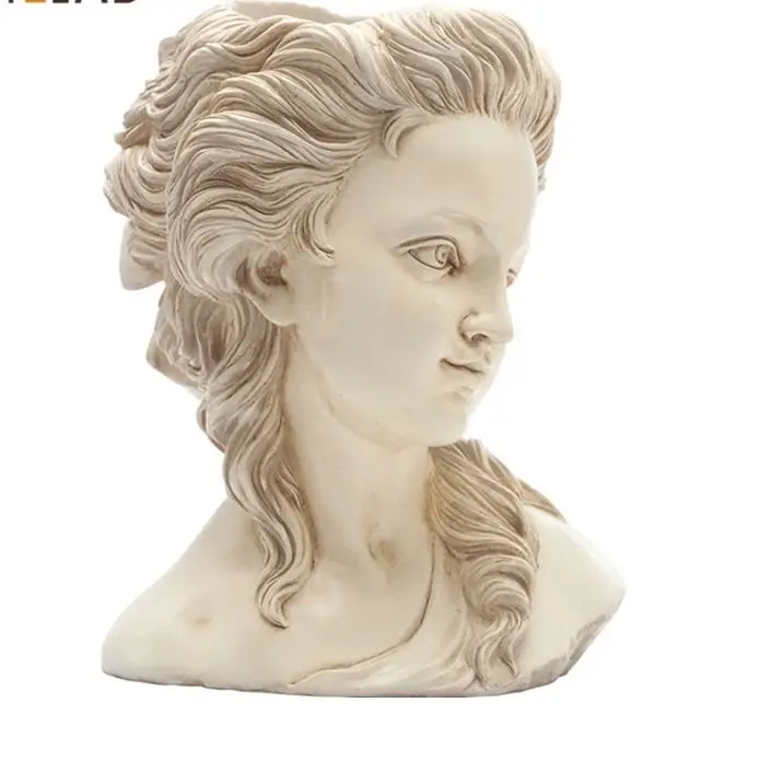 

Винтажная ваза Adeline из смолы, статуэтка людей, греческий цветочный горшок, украшение для дома, гостиной, балкона, декор 5,0