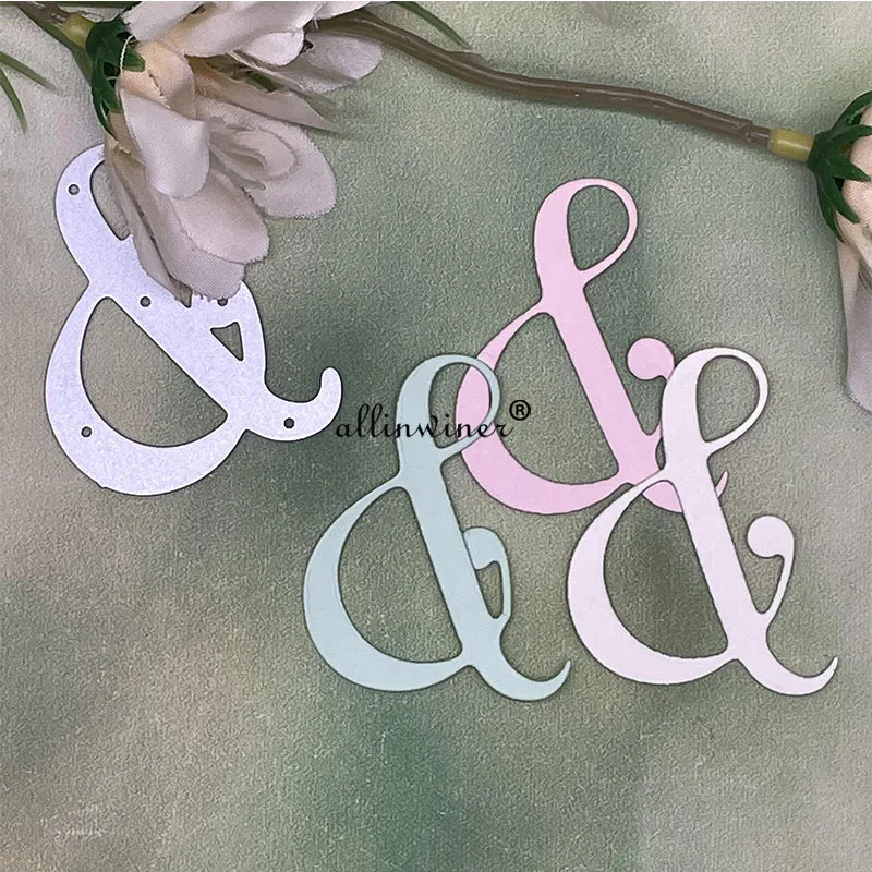 

& Letter decoration DIY Craft Metal Cutting Die Scrapbook Embossed Paper Card Album Craft Template Stencil Dies