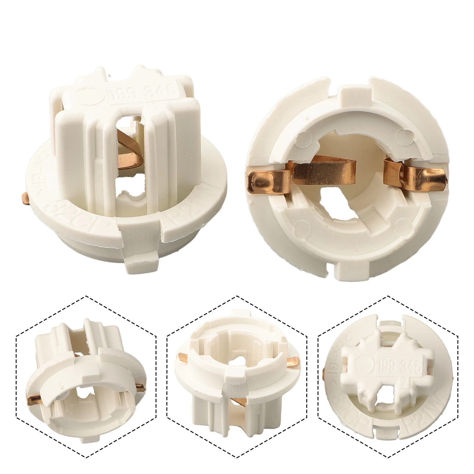 Патрон лампы Задний фонарь Практичный 63216943036 Автомобильная лампа белая 2 шт. для 7