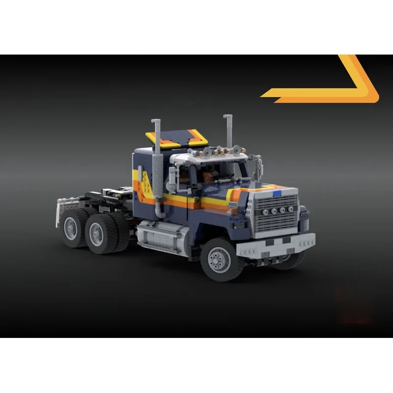 MOC- 198339 Грузовой транспортный грузовик 1:17 LTL9000 6x6 издание Sleeper строительный блок