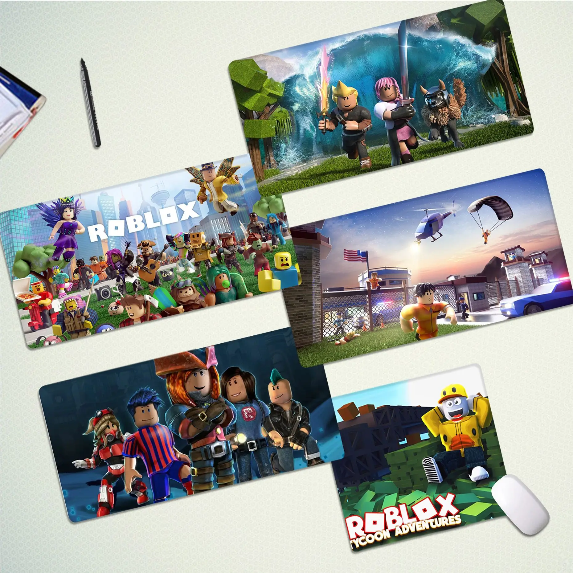 

MINISO G-Game R-roblofox пользовательский кожаный большой размер DIY пользовательский коврик для мыши Размер для CSGO игрока Настольный ПК компьютер ноутбук