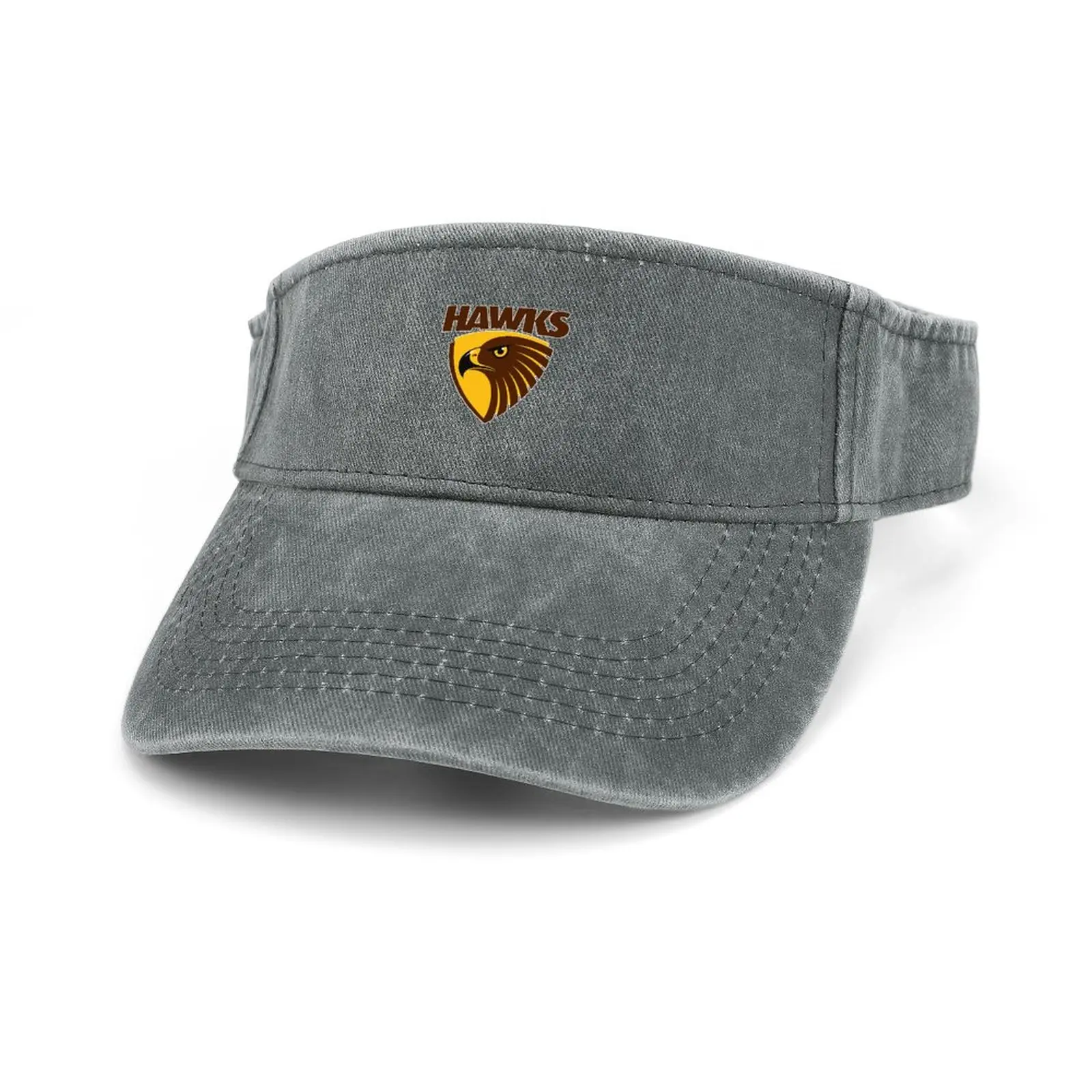 

Hawthorn Australian Football custom made Sun Visor Leaky Top Cowboy Hats Mens Womens Customized DIY Cap Empty Open Top Hat