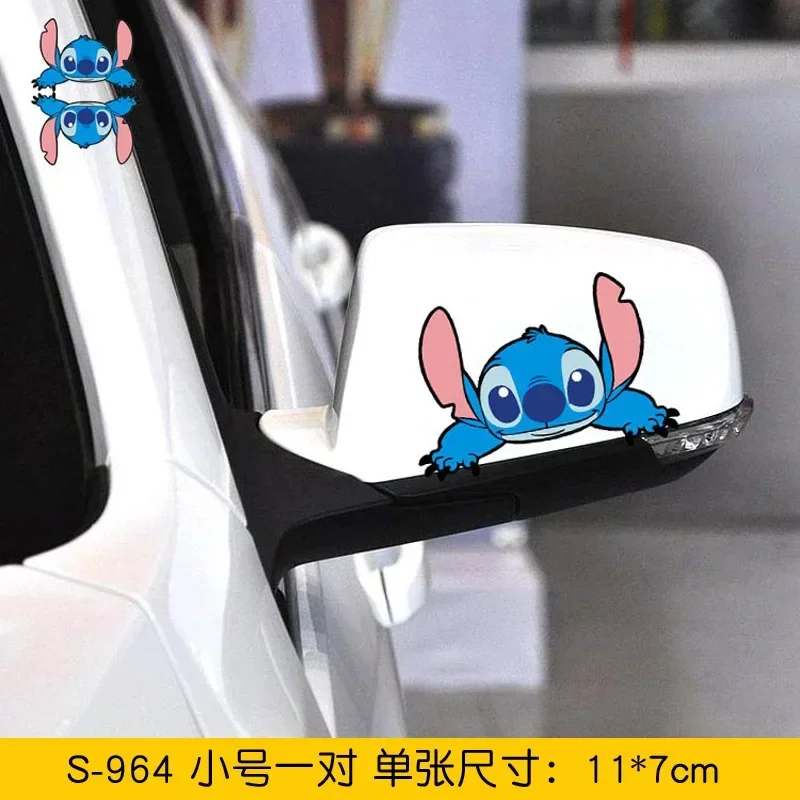 

Disney Stitch автомобильные наклейки Kawaii аниме фигурка окна наклейки автомобили украшения автоаксессуары украшения DIY декор лобового стекла
