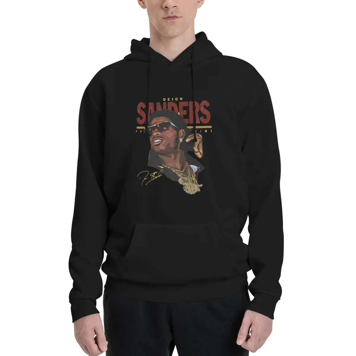 

Deion Sanders Prime Time Polyester Hoodie Men's Women's Sweater Size XXS-3XL