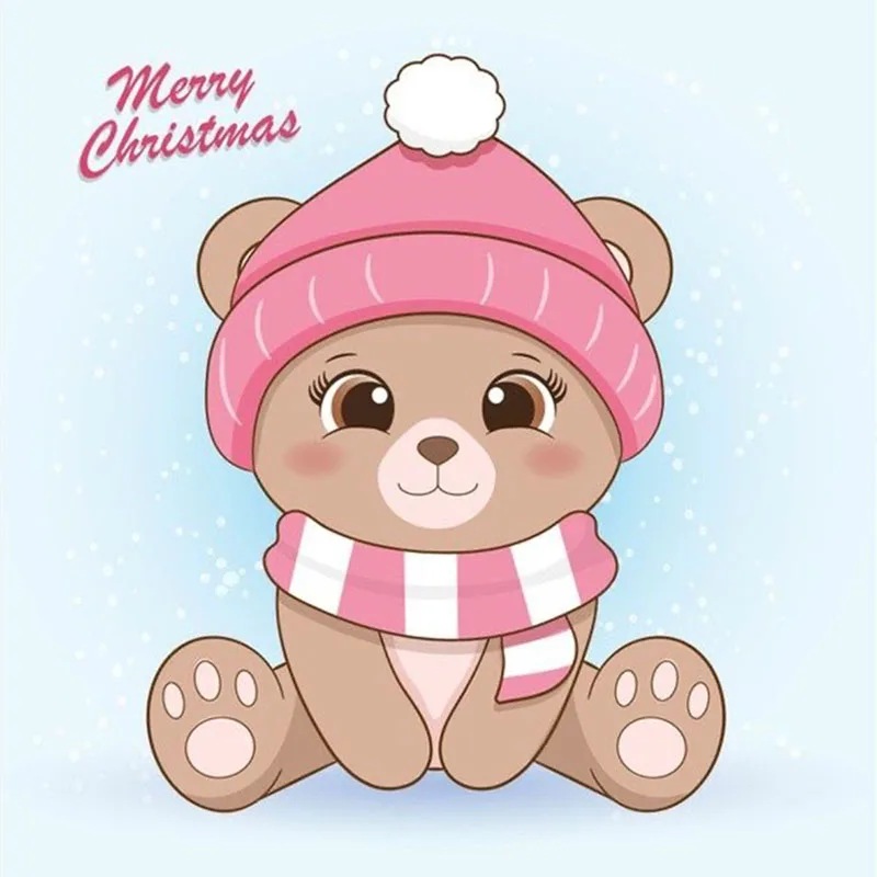 Металлические Вырубные штампы трафареты Рождественский медведь для рукоделия