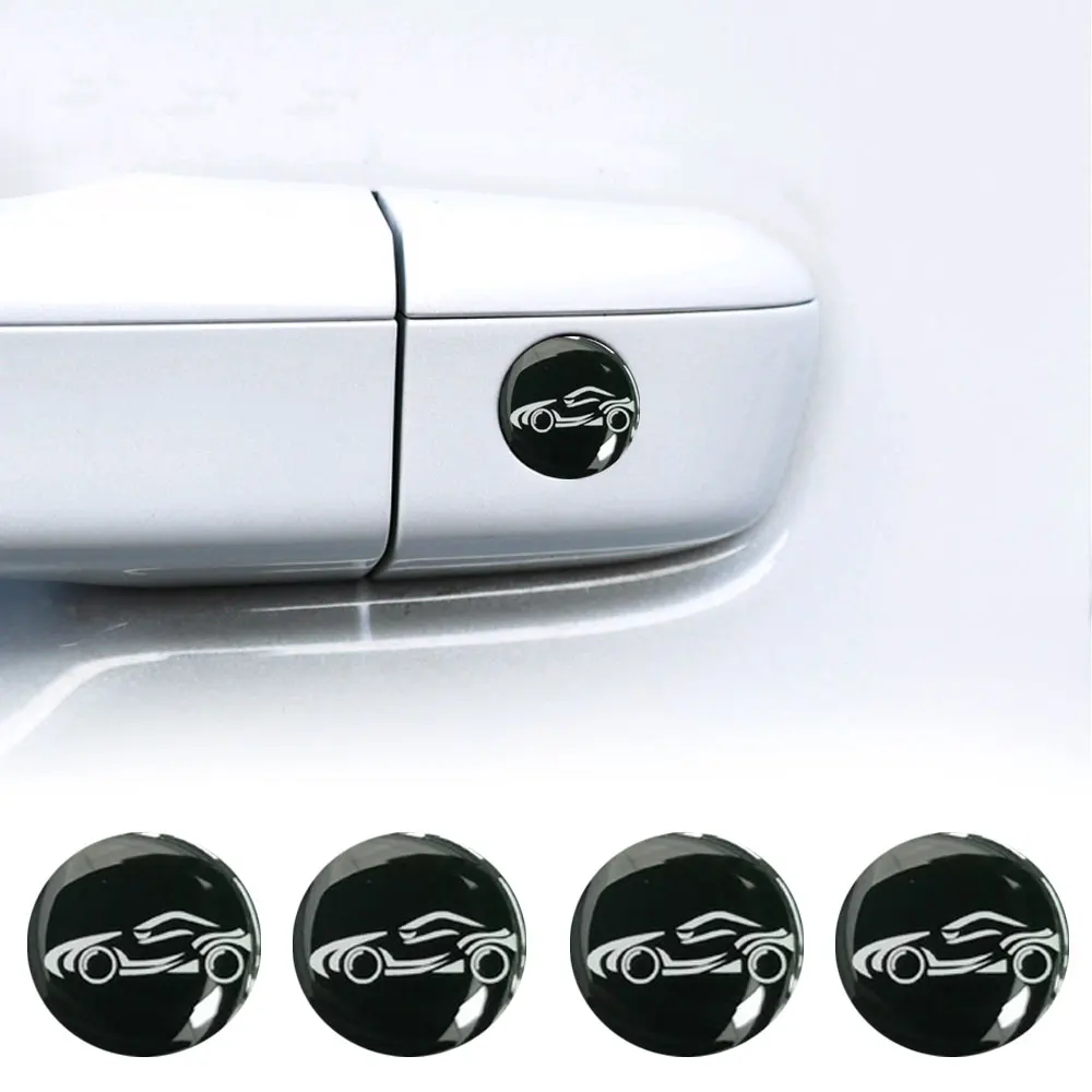 

4Pcs Door Keyhole Anti Blocking Sticker Car 20mm Lock Keyhole Stickers Decoration Protection Stickers Car Exterior Accessories