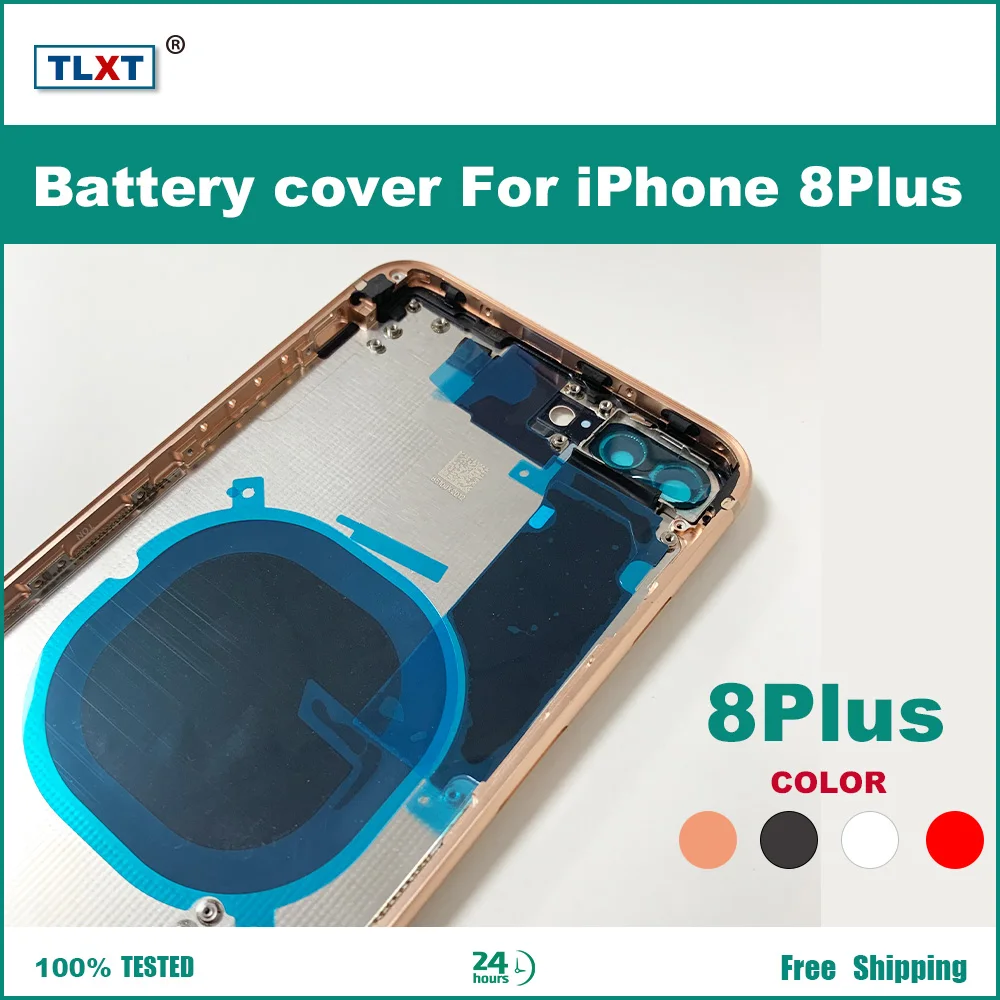 Задняя крышка батарейного отсека для iPhone 8 8Plus средняя рамка Шасси + боковые