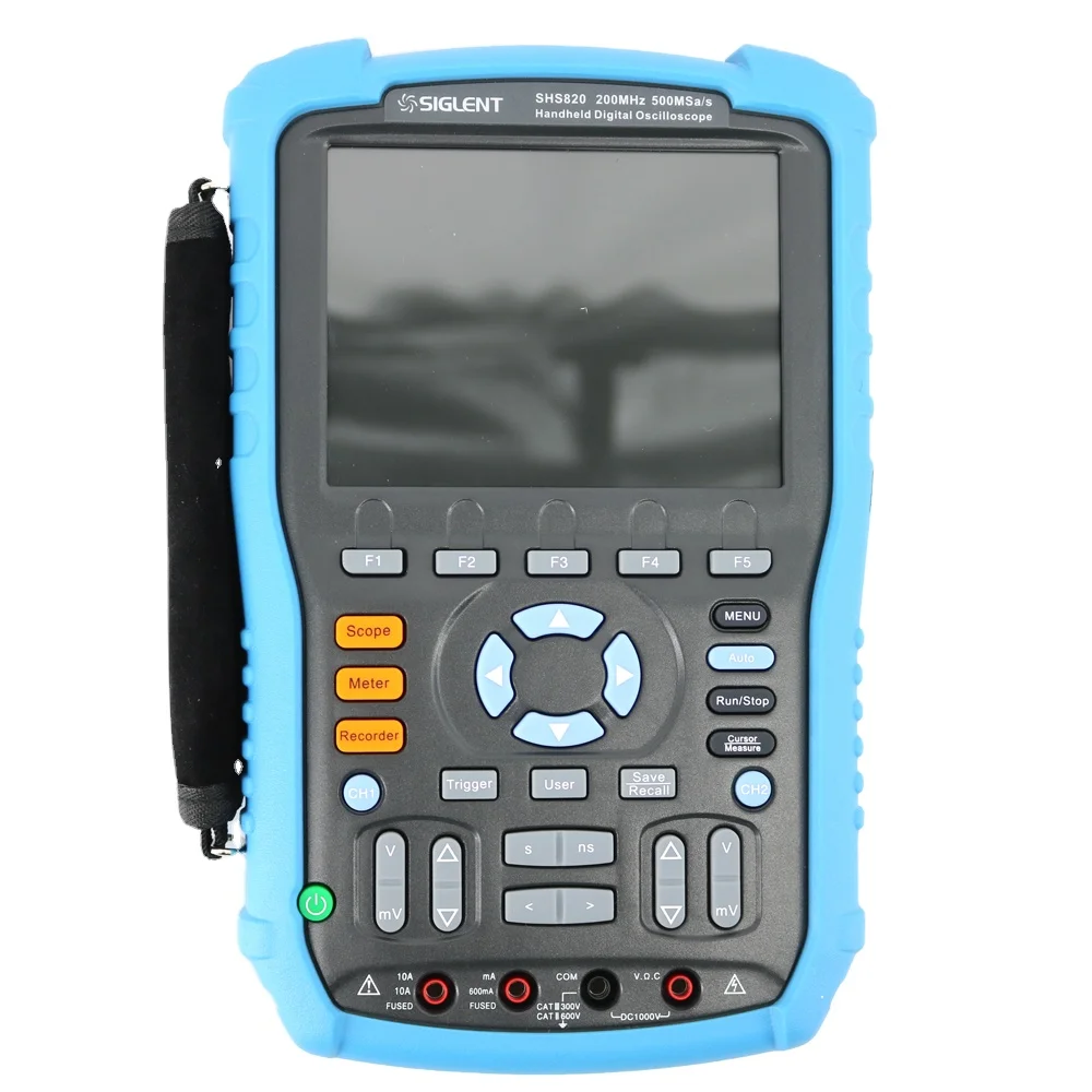 

SHS820 Handheld Digital Oscilloscope 2-Channel 200MHz 500MS/s 32k