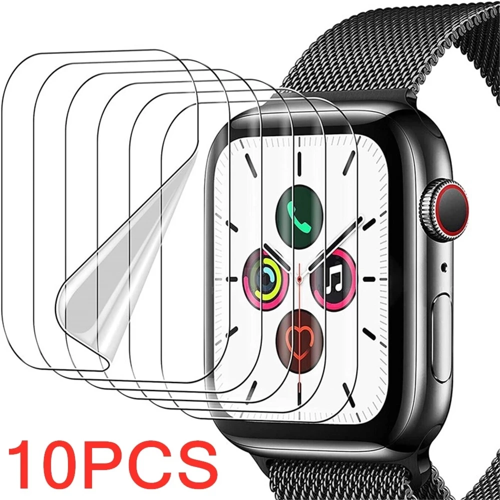1/5/10 шт. Защитная пленка для Apple Watch 7 6 SE 5 4 3 защитные пленки экрана мягкое стекло
