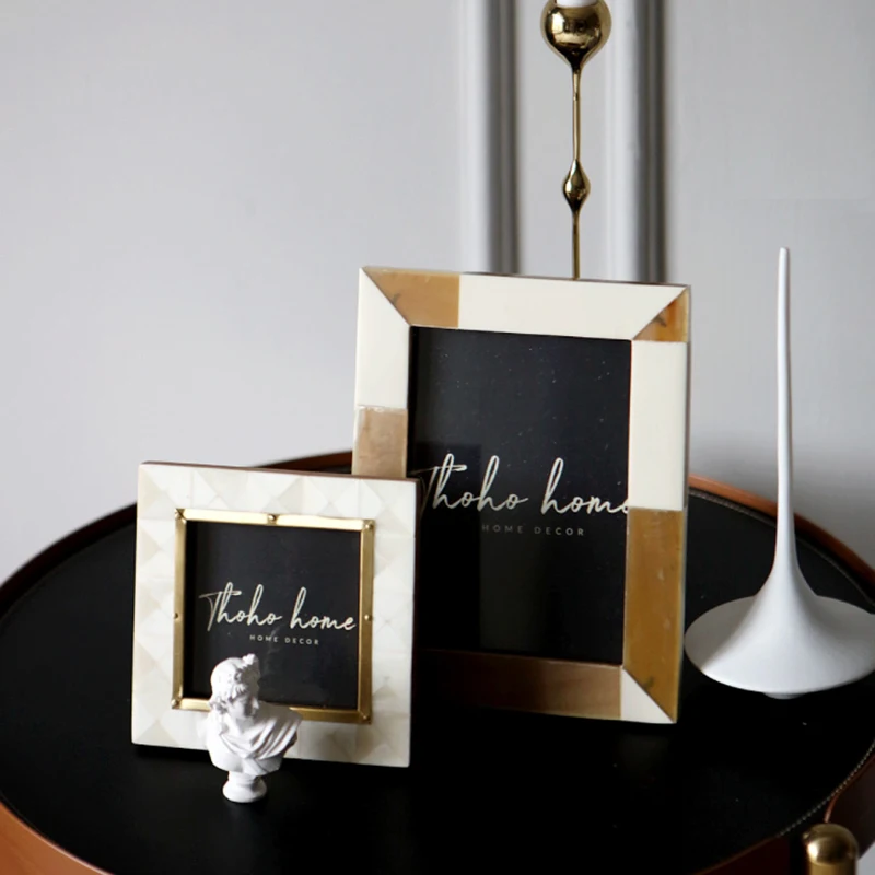 

Металлическая фоторамка с изображением друзей, современный минималистичный прикроватный столик, фоторамка, постер с изображением, квадрат...