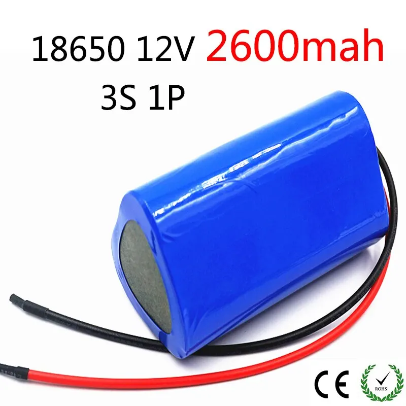 

3s battery 18650 pack 2600mah 10.8v 12.6v welding solder battery for screwdriver tools battery customized battery