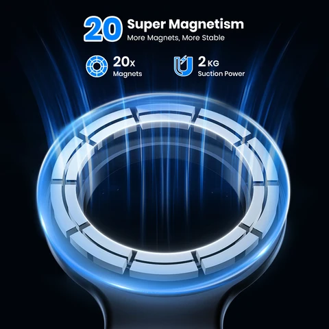 Магнитный Держатель Для Телефона TOPK Для Автомобиля, Универсальный, 20 Сверхмощных Магнитов, Крепление На Воздуховод