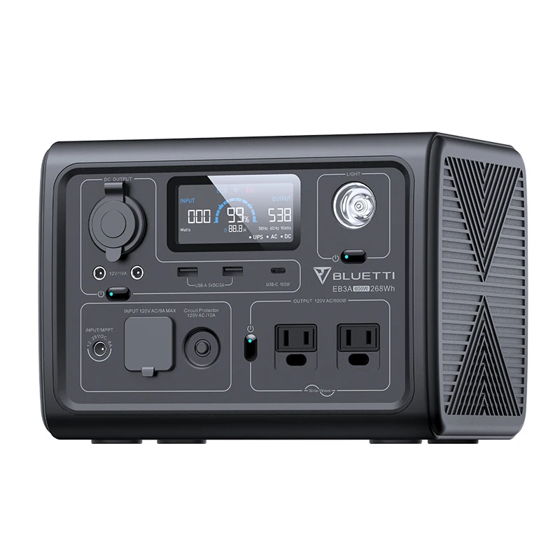 Портативные и бытовые солнечные энергетические системы Bluetti 600W 1000W 2000W 3000W