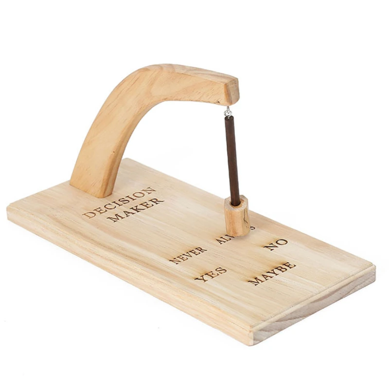 Оригинальный деревянный девизионный станок с лазерной гравировкой Да или нет