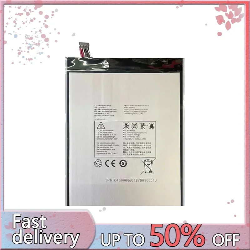 Аккумулятор 4080 мАч TLp040K7 TLp040J1 для планшета Alcatel A30 4G LTE 9024W 8 0 дюйма/для Joy Tab 9029Z