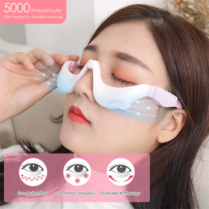 

Smart Vibration Eye Massager Eye Care Instrumen Heating 3D EMS Micro-Current Pulse Relieves Fatigue And Dark Circles