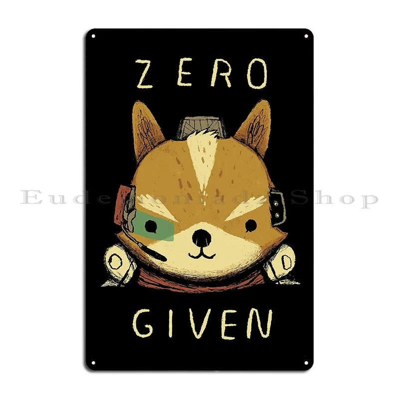 Zero Fox Given металлические вывески паб печатная стена пещерная на заказ домашняя