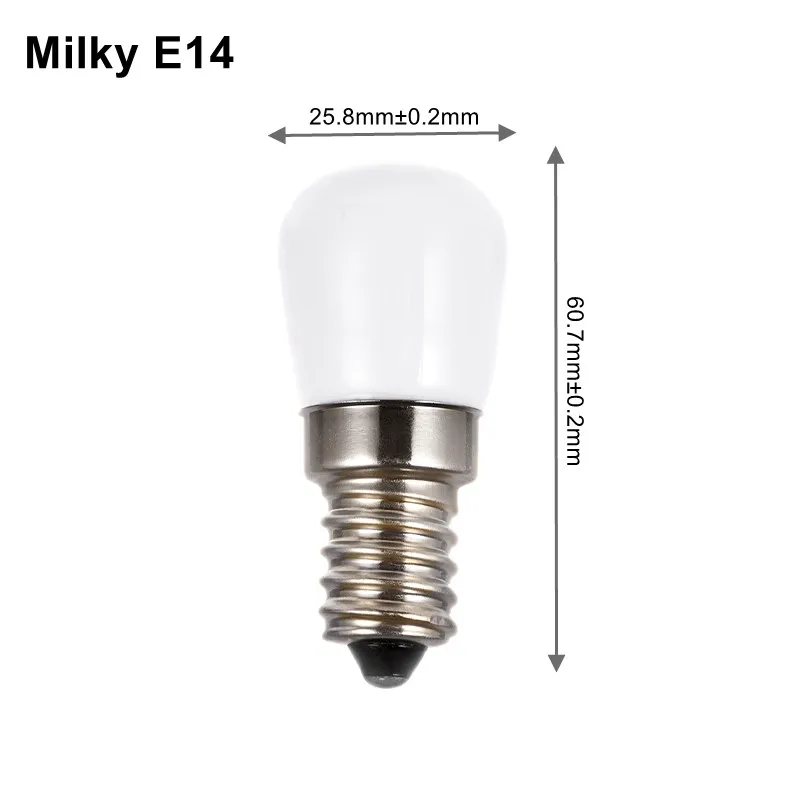 Лампа для холодильника 2 Вт E14 E12 T22 220 В 110 12 24 2835 SMD