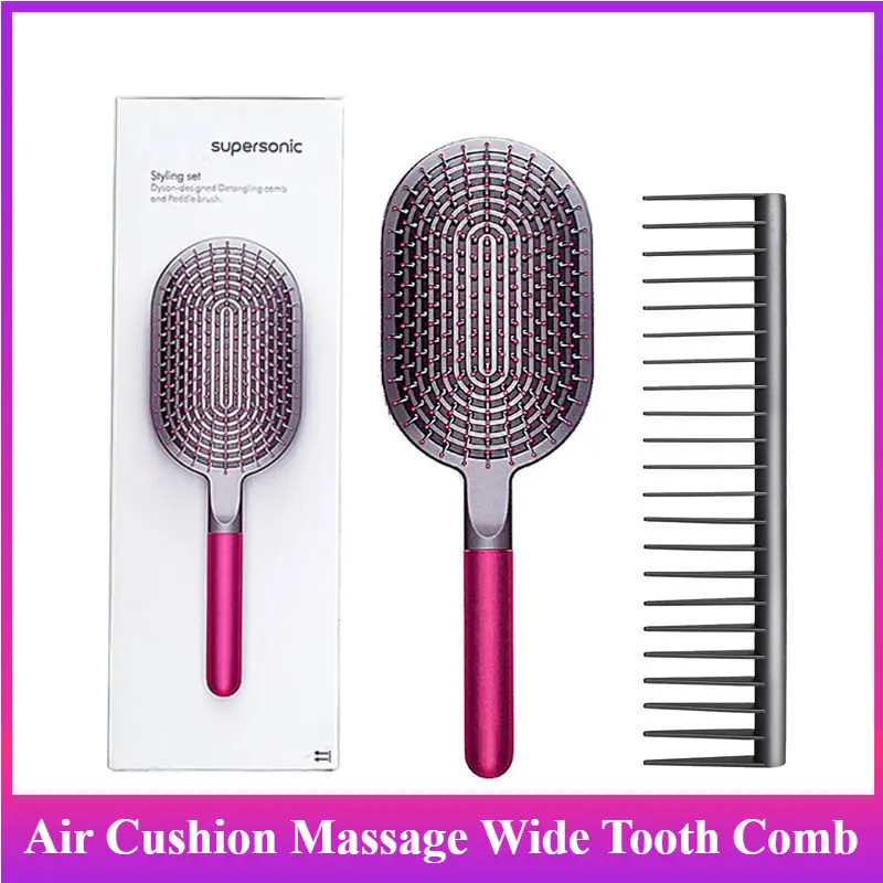 

2PC Air Cushion Massage Wide Tooth Comb For Makeup Detangling Hairdressing Rake Hair Styling Massage Sharon Brush Styling Tools