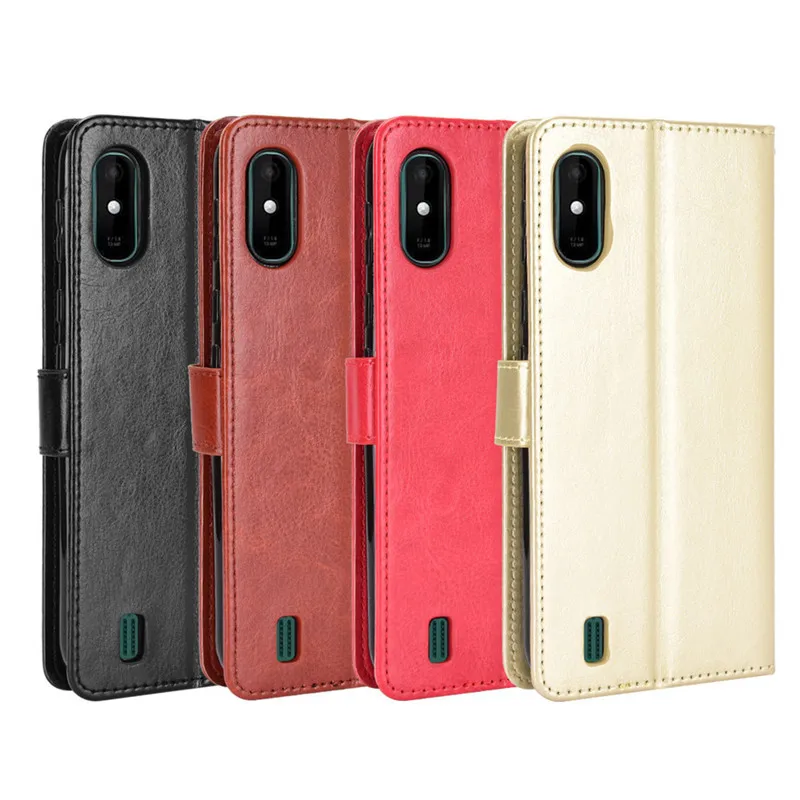 Flip Leather Wallet Phone Case For Wiko Y80 Y81 Y82