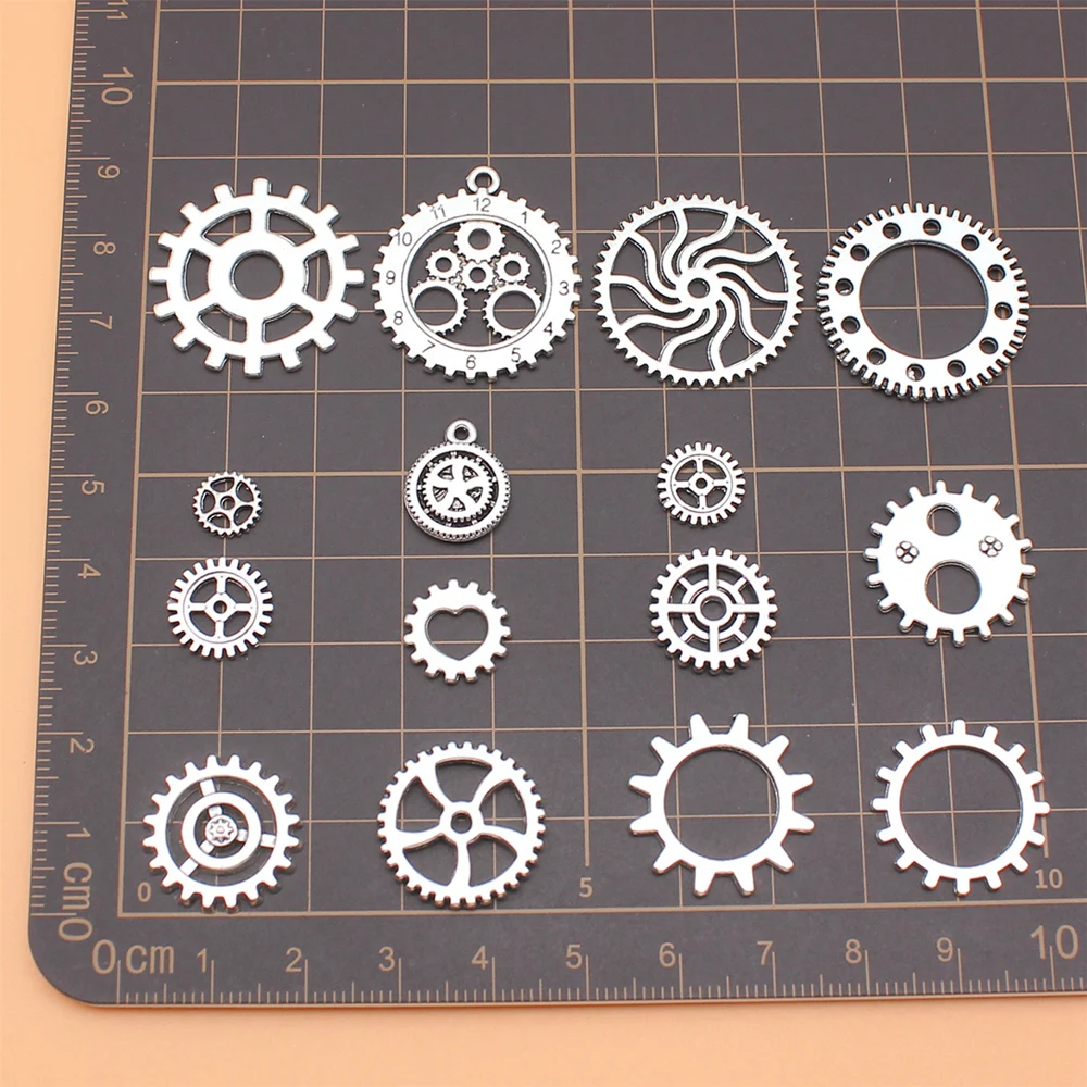 

15pcs/set Gear Charms Jewelry Making Supplies Earrings Handmade